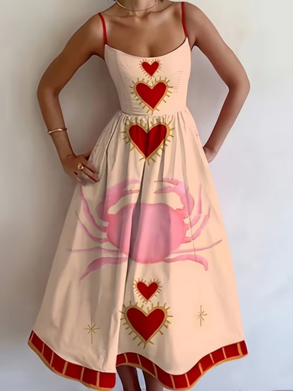 Heart & Crab Cami Dress